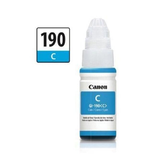 BOTELLA DE TINTA CANON GI-190 C PARA PIXMA G1100 G2100, G3100 - Imagen 1