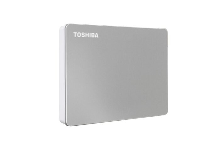 DISCO DURO EXTERNO TOSHIBA 2TB USB 3.0 CANVIO FLEX PLATA (HDTX120XSCAA) - Imagen 1