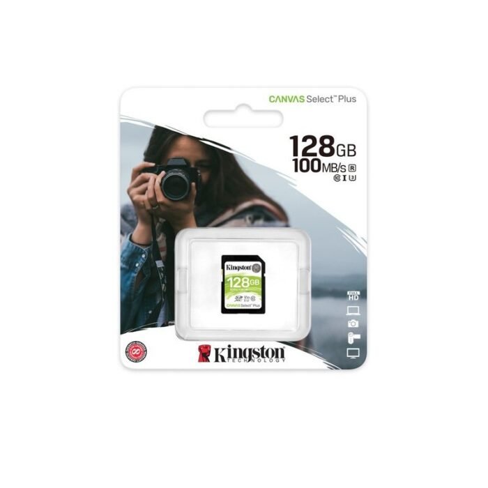 MEMORIA SD KINGSTON SDXC CANVAS SELECT 100R CL10 UHS-I V30(SDS2/128GB) - Imagen 1