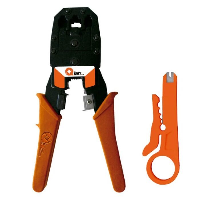 PINZA PONCHADORA QIAN QAP-37401 BAGONG/ RJ45/RJ11/RJ12 - Imagen 1