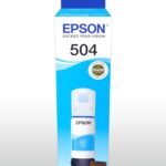 BOTELLA DE TINTA EPSON ECOTANK T504 CYAN SERIE L 70ML DYE T504220-AL