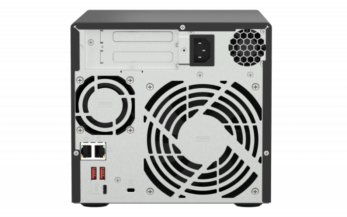 QNAP NAS DE 4 BAHIAS/ISCSI IP-SAN, AMD RYZEN V1000(TS-473A-8G-US) - Imagen 1