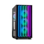 Gabinete Yeyian Mirage S con Ventana, Midi-Tower, ATX/Micro-ATX/ITX, USB 3.2, sin Fuente sin ventiladores RGB Instalados, Negro
