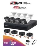 KIT DAHUA 4 CANALES F.C. 2 MP(DH-KIT/XVR1B04-I/4-HFW1209CN-LED-0280B)