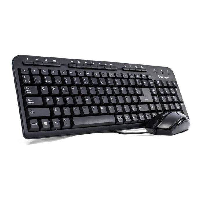 KIT VORAGO KM-105 TECLADO Y MOUSE ALAMBRICO MULTIMEDIA USB - Imagen 1
