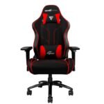 SILLA GAME FACTOR TELA RECLINABLE 4D, METAL NEGRA/ROJA CGC600-RD
