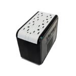 REGULADOR VORAGO 1400VA 8 CONTACTOS C/SUPR. PICOS NEGRO/BLANCO AVR-200