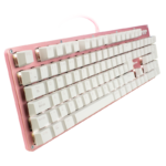 TECLADO MECANICO GAME FACTOR LUZ BLANCA/SWT BLUE/USB/ROSA KBG400-PK-BL