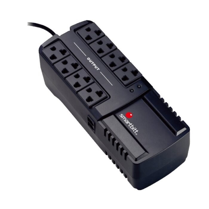 REGULADOR MARCA SMARTBITT 1350VA/675W, 8 CONT, RJ-11 (SBAVR1350) - Imagen 1