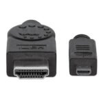 CABLE VIDEO HDMI MANHATTAN M-MICRO 2M + ETHERNET 324427