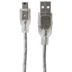 CABLE USB V2.0 MANHATTAN A-MINI B  1.8M PLATA  333412