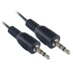 CABLE DE AUDIO MANHATTAN ESTEREO 3.5MM M-M 1.8M NEGRO 334594
