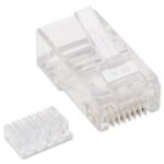 PLUG RJ45 CAT6 SOLIDO BOTE 100PZAS ORO 15-MICRAS INTELLINET 503006