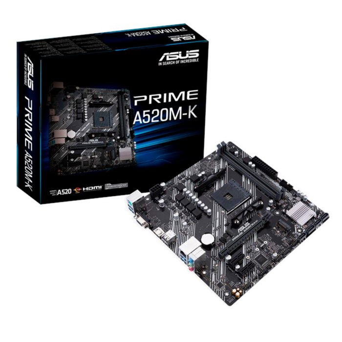 TARJETA MADRE ASUS PRIME A520M-K AMD RYZEN/AM4/DDR4/HDMI/M.2 - Imagen 1