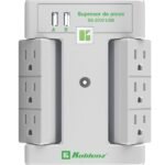 SUPRESOR KOBLENZ 6 CONT GIRATORIOS Y 2 PTOS USB 2.4A (00-5348-00-8)