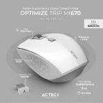 MUOSE ACTECK OPTIMIZE MI670 INALAMBRICO BLUETOOTH BLANCO (AC-934138)