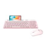 COMBO ACTECK SILK MK720 2-1 ERGONOMICO/INALAMBRICO USB ROSA (AC-936279)