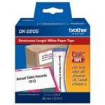 ROLLO DE PAPEL BROTHER CON ADHESIVO CONTINUA 62MM X 304 M DK2205