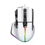 MOUSE GAME FACTOR LASER, PIXART 3370, 19K DPI, 6+1 BOTONES RGB MOG602-WH
