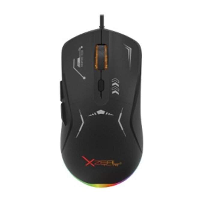 MOUSE GAMER XZEAL XST-401 7200 DPI RGB USB NEGRO (XSAMGA2B) - Imagen 1