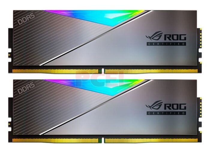 MEM DDR5 XPG LANCER ROG 16GB 6600MTS RGB KIT2 (AX5U6600C3216G-DCLARROG) - Imagen 1
