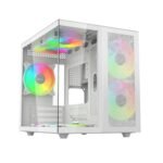 GABINETE XZEAL CUBO M-ATX/ITX BLANCO 3 VENTILADORES ARGB XZGAMC1W