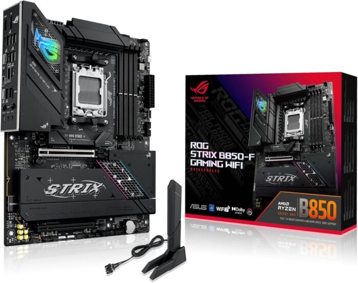 TARJETA MADRE ASUS ROG STRIX B850-F GAMING WIF AM5/DDR5/HDMI/PCIe 5.0 - Imagen 1