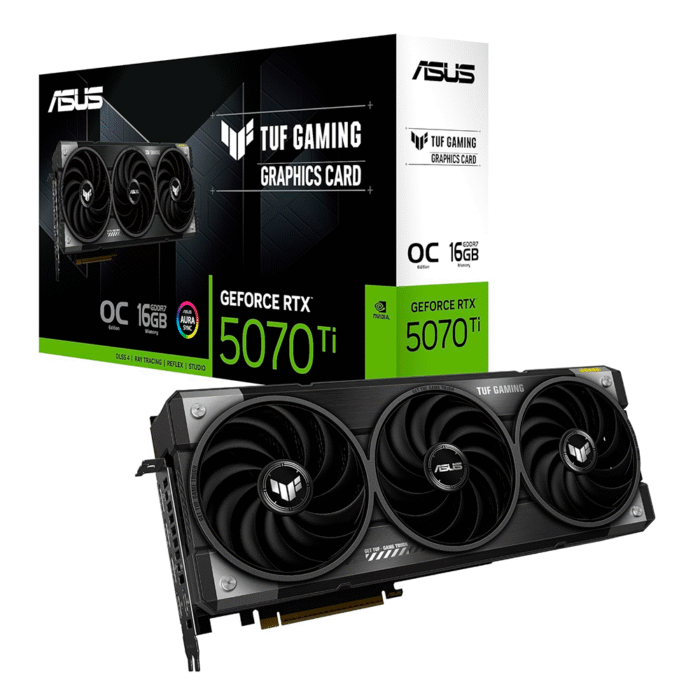 TARJETA DE VIDEO ASUSTUF-RTX5070TI-O16G-GAMING GDDR7/HDMI/DP/PCI E 5.0 - Imagen 1