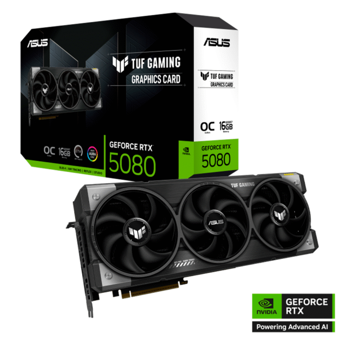 TARJETA DE VIDEO ASUS TUF-RTX5080-O16G-GAMING GDDR7/2HMDI/3DP/PCI 5.0 - Imagen 1