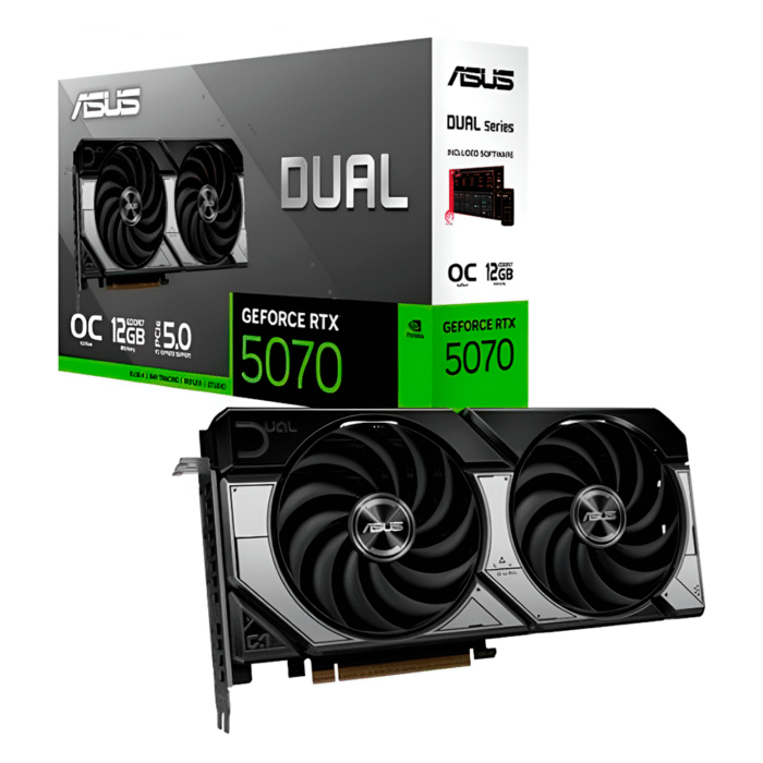 TARJETA DE VIDEO ASUS DUAL-RTX5070-O12G 12GB DDR7/1HMDI/3DP/PCI 5.0 - Imagen 1