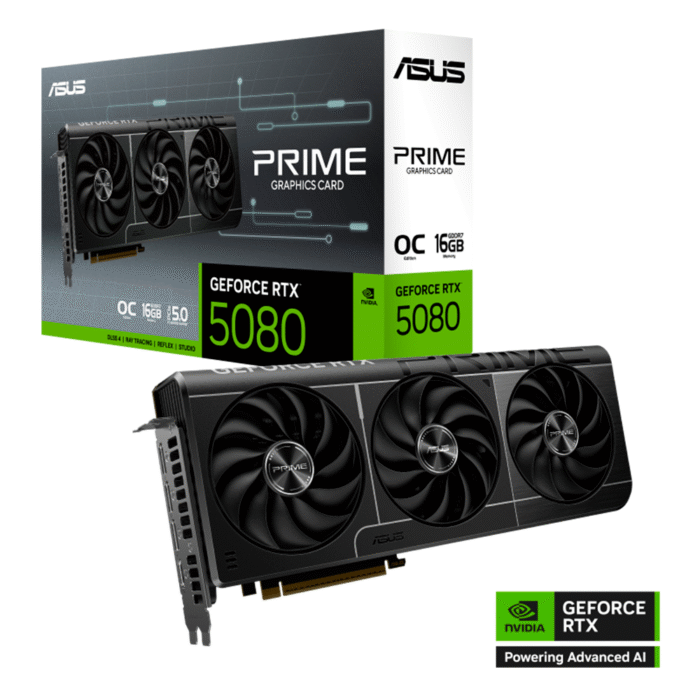 TARJETA DE VIDEO ASUS PRIME-RTX5080-16G GDDR7/1HMDI/3DP/PCI 5.0 - Imagen 1