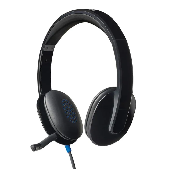DIADEMA LOGITECH H540 STEREO USB PC MAC CHROME BLACK (981-000510) - Imagen 1