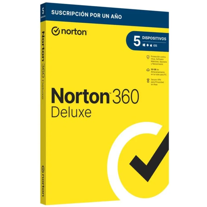 NORTON 360 DELUXE 5DV 1YR (21414709) - Imagen 1