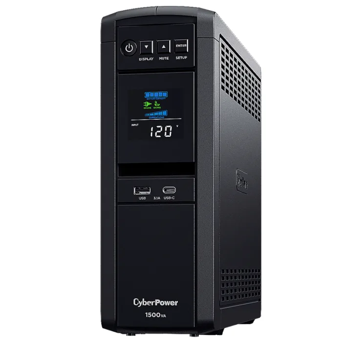 UPS/NO BREAK CYBERPOWER CP1500PFCLCDa 1500VA/1000W PFC ACTIVAS 12CONT - Imagen 1