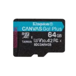MEMORIA MICRO SDXC KINGSTON 64GB CANVAS GO PLUS GEN4 V30 (SDCG4/64GB)