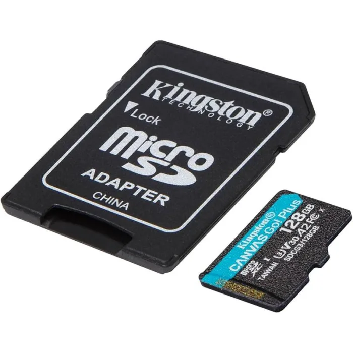 MEMORIA MICRO SDXC KINGSTON 128GB CANVAS GO PLUS GEN4 V30 (SDCG4/128GB) - Imagen 1
