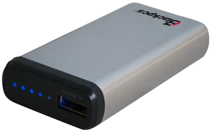 POWER STATION BLACKPCS 4000 MAH/5V PLATA (EPBS6-4000/5V) - Imagen 1