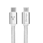 CABLE VORAGO USB C - USB C 1 METRO CARGA RAPIDA BLANCO CAB-124 WH