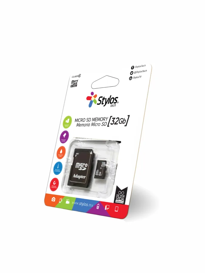 MEMORIA MICRO SD STYLOS 32 GB CLASE 10 SIN ADAPTADOR STMSDS3B - Imagen 1