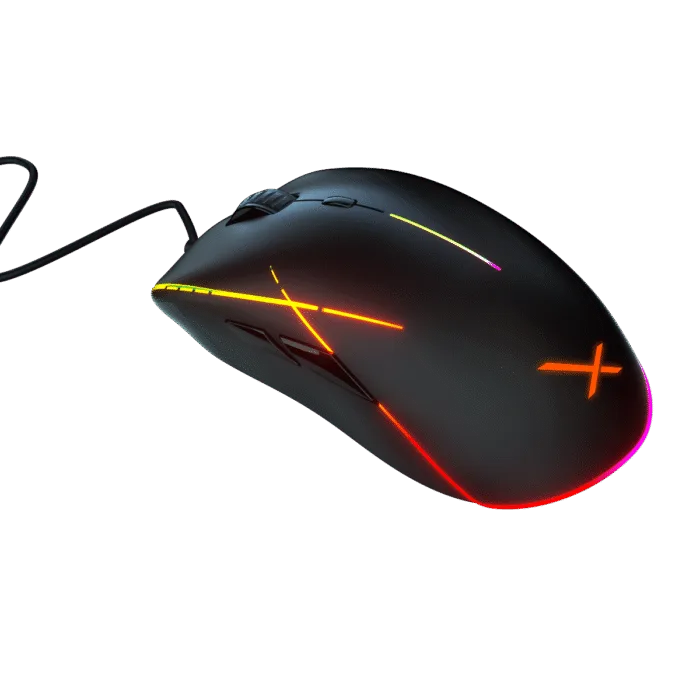 MOUSE GAMER XZEAL XZ930 ALAMBRICO 12400 DPIS 8 BOTONES RGB (XZMX930B) - Imagen 1