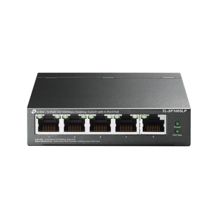 TP-LINK SWITCH POE 5 PUERTOS10/100MBPS/POE4PUERTOS/TL-SF1005LP - Imagen 1