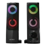 BOCINAS 2.0 ACTECK BRICK AS450/USB A 6W/CONEX 3.5 NEGRO (AC-935258)