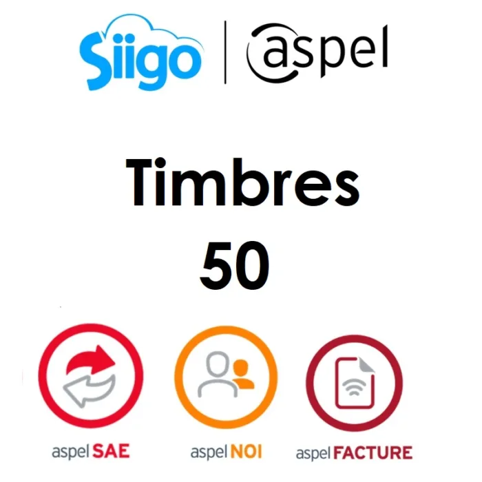 ASPEL SELLADO CFDI 50 TIMBRES (FACTE/50 ) - Imagen 1