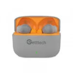 AUDIFONOS EARBUD GETTTECH BLUETOOTH GRAY/ORANGE GUE-T8PBL-GO