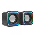 MINI BOCINA RGB 2.1 CON CONTROL DE AUDIO 3.5MM Y USB GUS-ESRWR-01