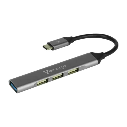 CONCENTRADOR HUB VORAGO TIPO C 4 PUERTOS USB (1X3.0/3X2.0) SLIM HU-200