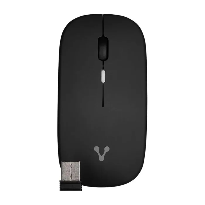 MOUSE VORAGO INALAMBRICO 2.4 GHZ HASTA 1600 DPI RECARGABLE NEGRO RGB MO-307 - Imagen 1