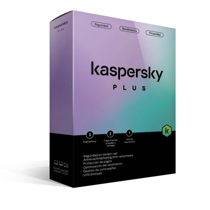 KASPERSKY PLUS 3DV 1YR (TMKS-406) - Imagen 1