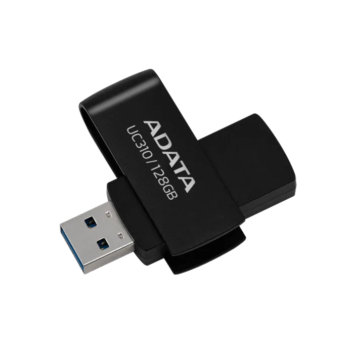 MEMORIA FLASH ADATA UC310 128GB USB 3.2 NEGRO (UC310-128G-RBK) - Imagen 1