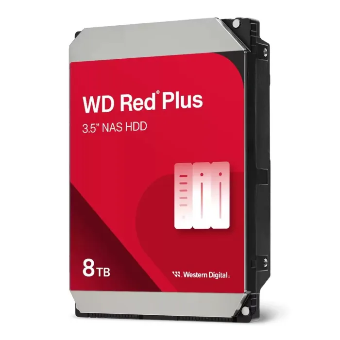 DISCO DURO INTERNO WD 8TB 3.5 256MB SATA3 CMR NAS RED PLUS (WD80EFPX) - Imagen 1